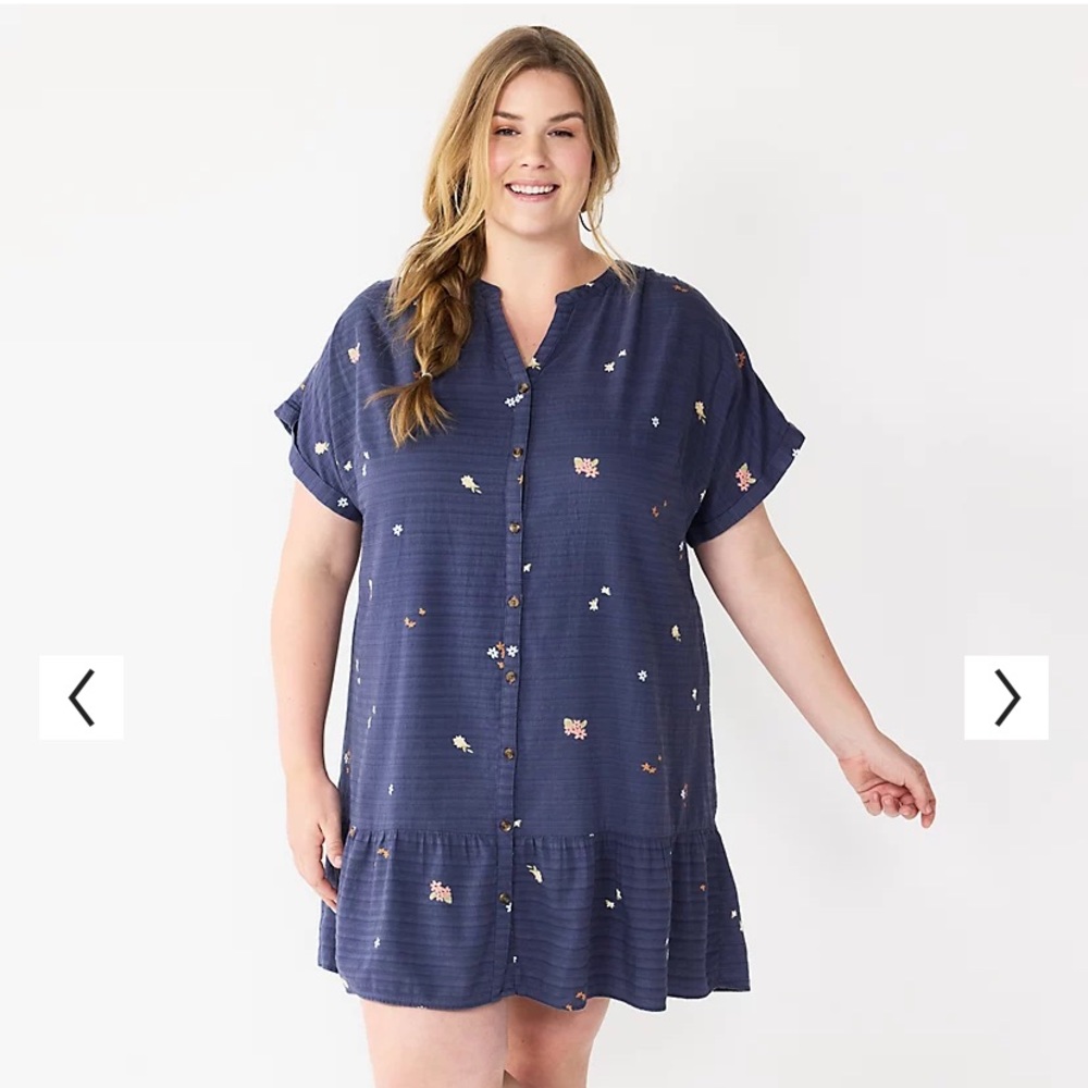Sonoma Floral Button Down Dress